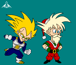 vegeta vs pere noel